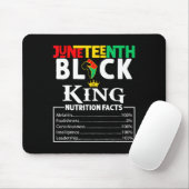 Nutritionele feiten Juneteenth 1865 Black King Bla Muismat (Met muis)