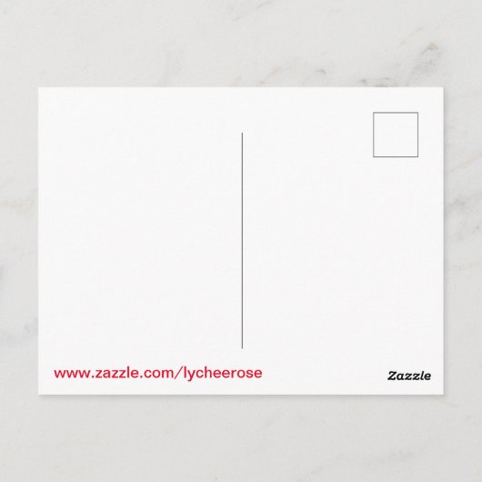 Nutritionele ondersteuning Glaucoma  Briefkaart (Achterkant)