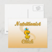 Nutritionist Chick Briefkaart (Voorkant / Achterkant)