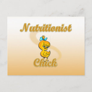 Nutritionist Chick Briefkaart