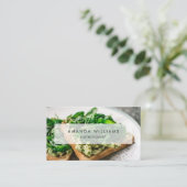 Nutritionist Dietician Custom Photo Visitekaartje (Staand voorkant)