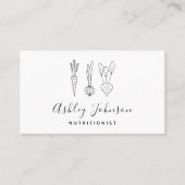 Nutritionist Dietitian Carrot Onion & Beet Clean Visitekaartje (Voorkant)