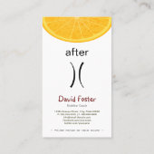 Nutritionist Dietitian Nutrition Coach Weight Loig Visitekaartje (Achterkant)