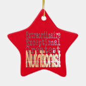 Nutritionist Extraordinaire Keramisch Ornament (Achterkant)