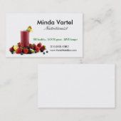 Nutritionist Food Coach, Health, Weight Smoothie Visitekaartje (Voorkant / Achterkant)