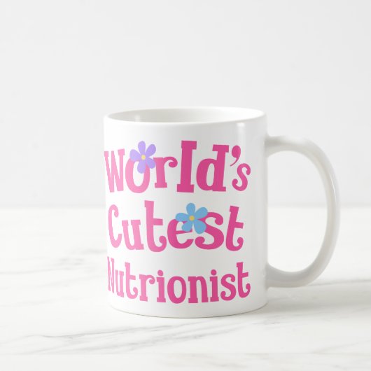 Nutritionist Gift Idea for her (Worlds Cutest) Koffiemok (Rechts)