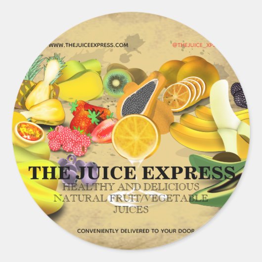 Nutritionist Health Coach Business Promo Sticker (Voorkant)