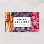 Nutritionist Health Coach Chef Root Veggies Visitekaartje (Voorkant)