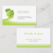 Nutritionist Healthy Eating Diet visitekaartje (Voorkant / Achterkant)