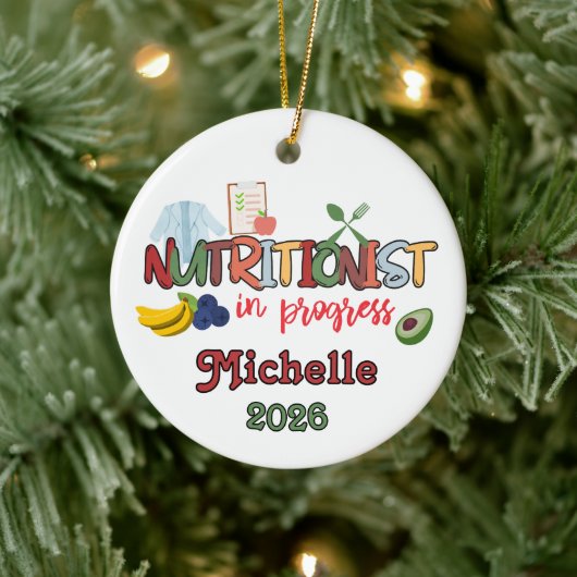 Nutritionist In Progress Keramisch Ornament (Boom)