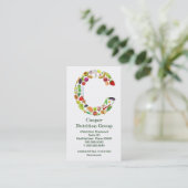 Nutritionist Monogram C Benoeming Afsprakenkaartje (Staand voorkant)