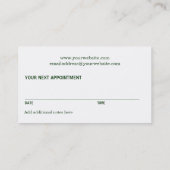 Nutritionist Monogram C Benoeming Afsprakenkaartje (Achterkant)