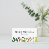 Nutritionist Personal Chef Modern Cool Veggies Visitekaartje (Staand voorkant)