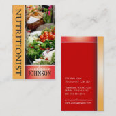 NUTRITIONIST VISITEKAARTJE (Voorkant / Achterkant)