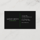 Nutritionist Visitekaartje (Achterkant)