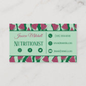 Nutritionist | Visitekaartjes watermeloenen (Achterkant)