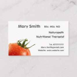 Nutritionist / Voedingstherapie / Naturopath Visitekaartje
