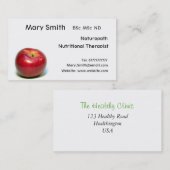Nutritionist / Voedingstherapie / Naturopath Visitekaartje (Voorkant / Achterkant)