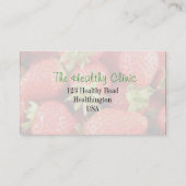 Nutritionist / Voedingstherapie / Naturopath Visitekaartje (Achterkant)