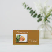"Nutritionist" Voedselcoach, gezond, gewichtsverli Visitekaartje (Staand voorkant)