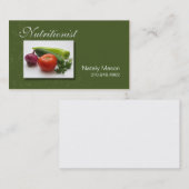 "Nutritionist" Voedselcoach, gezond, gewichtsverli Visitekaartje (Voorkant / Achterkant)