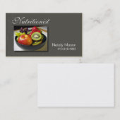 "Nutritionist" Voedselcoach, gezond, gewichtsverli Visitekaartje (Voorkant / Achterkant)
