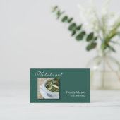 "Nutritionist" Voedselcoach, gezond, gewichtsverli Visitekaartje (Staand voorkant)