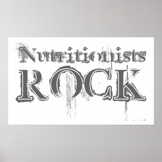 Nutritionisten Rock Poster (Voorkant)