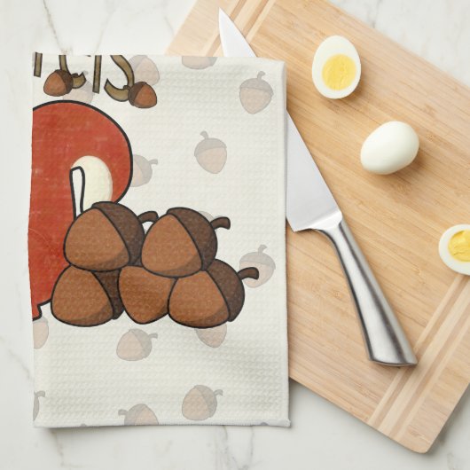 Nuts4Squirrels Theedoek (Quarter Fold)