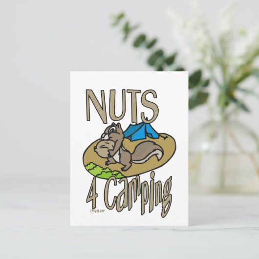 Nuts 4 Camping Briefkaart (Staand voorkant)