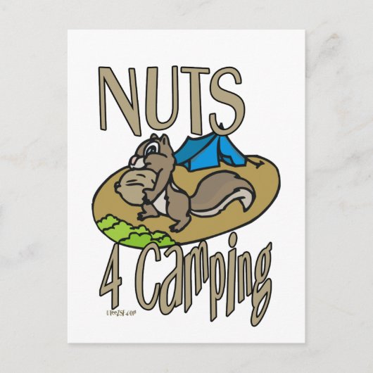 Nuts 4 Camping Briefkaart (Voorkant)