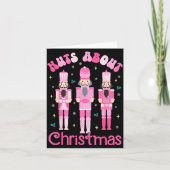 Nuts About Christmas Nutcracker Funny Christmas Kaart (Voorkant)