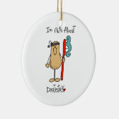 Nuts about Dentistry T-shirts en Gifts Keramisch Ornament (Rechts)