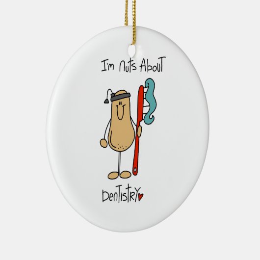 Nuts about Dentistry T-shirts en Gifts Keramisch Ornament (Rechts)