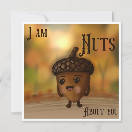 Nuts About You Bedankkaart (Voorkant)