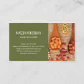 Nuts beans Healthy Food Visitekaartjes / Olive BG (Achterkant)