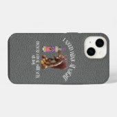 Nuts de hele dag - Funny Squirrel Wine Drinker iPhone Hoesje (Achterkant horizontaal)