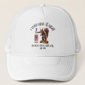 Nuts de hele dag - Funny Squirrel Wine Drinker Trucker Pet (Voorkant)