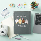 nuts for fluffy butts chicken sticker (iPad Cover)