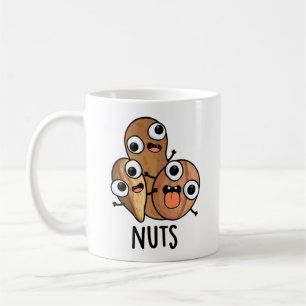 Nuts Funny Nutty Food Pun Koffiemok
