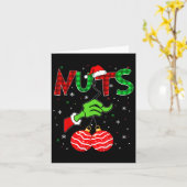 Nuts Kerstmis Kerstman Santa Mannen Vrouwen Volwas Kaart (Gele Bloem)