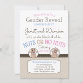 Nuts of No Nuts bewerkbaar Geslacht onthullen uitn Kaart (Voorkant)