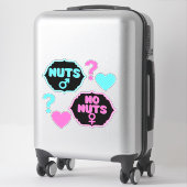 Nuts of No Nuts Funny Gender Reopenbaart Baby show Sticker (Koffer)