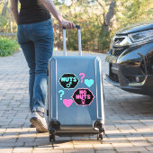 Nuts of No Nuts Funny Gender Reopenbaart Baby show Sticker (Koffer Insitu)