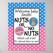Nuts of No Nuts gender onthullen poster (Voorkant)