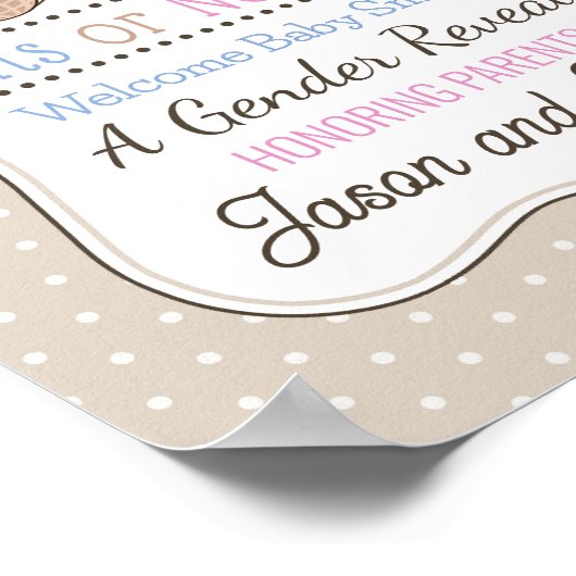  Nuts of No Nuts gender onthullen poster (Hoek)