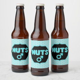 Nuts of No Nuts Pink|Blue Gender onthult Funny Bier Etiket