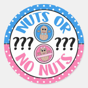 Nuts or No Nuts thema gender onthullen stickers