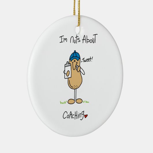 Nuts Over Coaching T-shirts en geschenken Keramisch Ornament (Rechts)