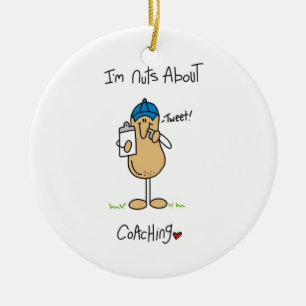 Nuts Over Coaching T-shirts en geschenken Keramisch Ornament